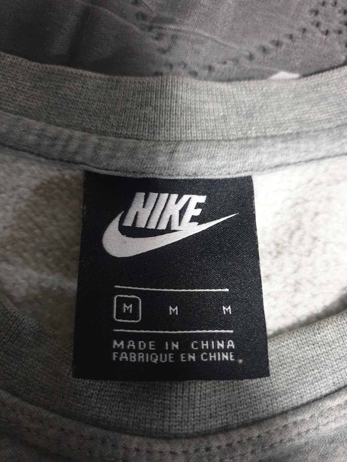 나이키 스우시 크루 기모 맨투맨 그레이 (M) 상품이미지2