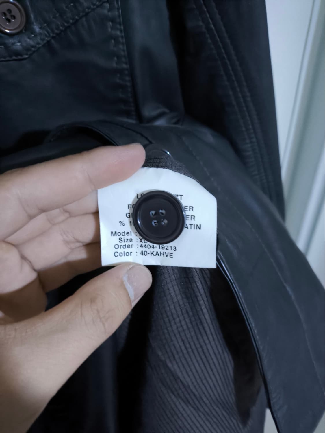 XL 터키 NQTUREL 양가죽 스티치포인트 셔츠 자켓 상품이미지8