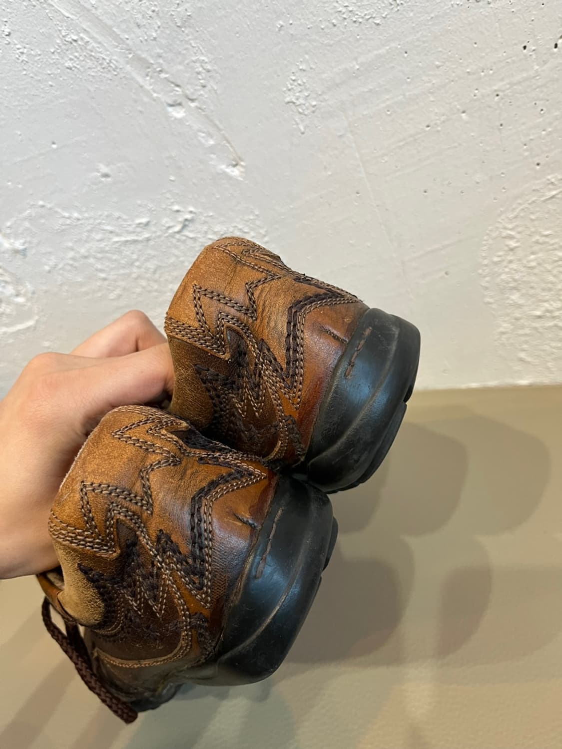 빈티지 버팔로 레더 슈즈 신발 255 상품이미지5