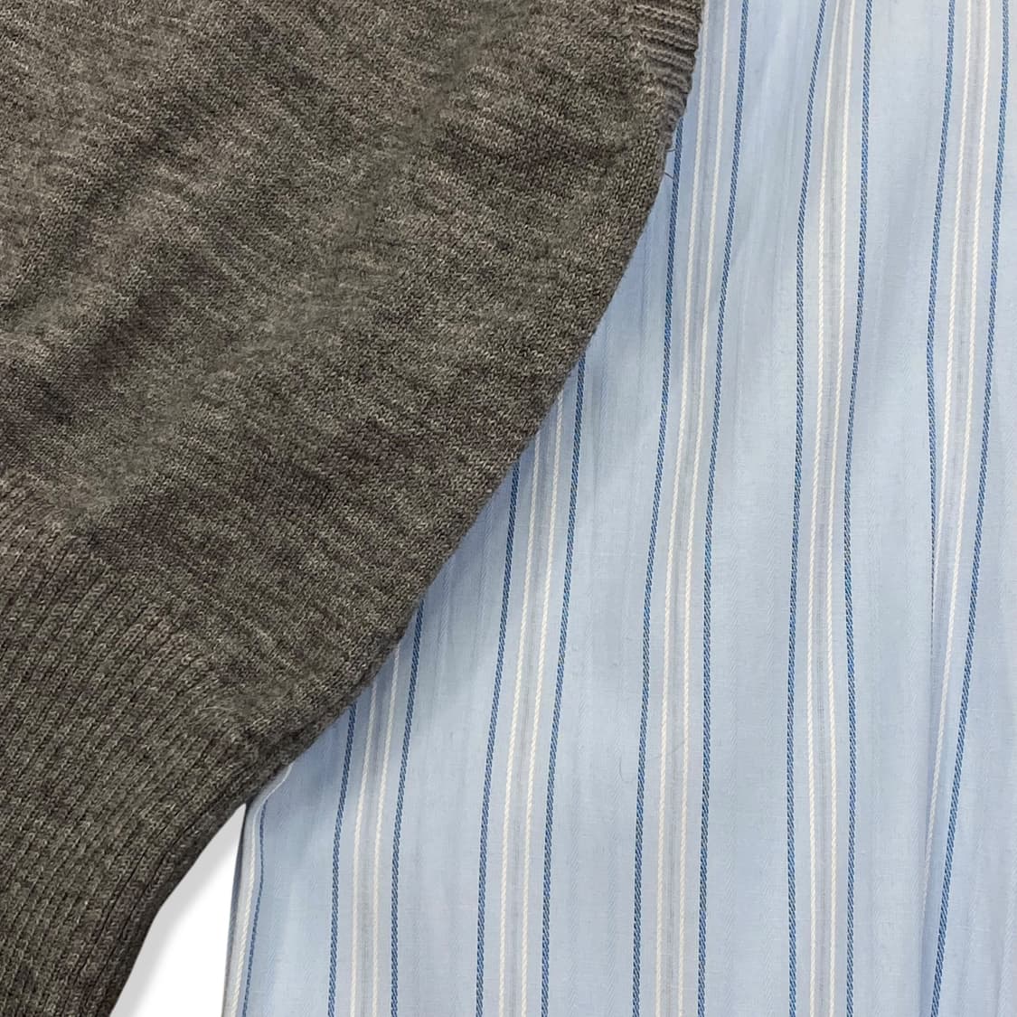 Vest Layered Blue Stripe Shirt 상품이미지7