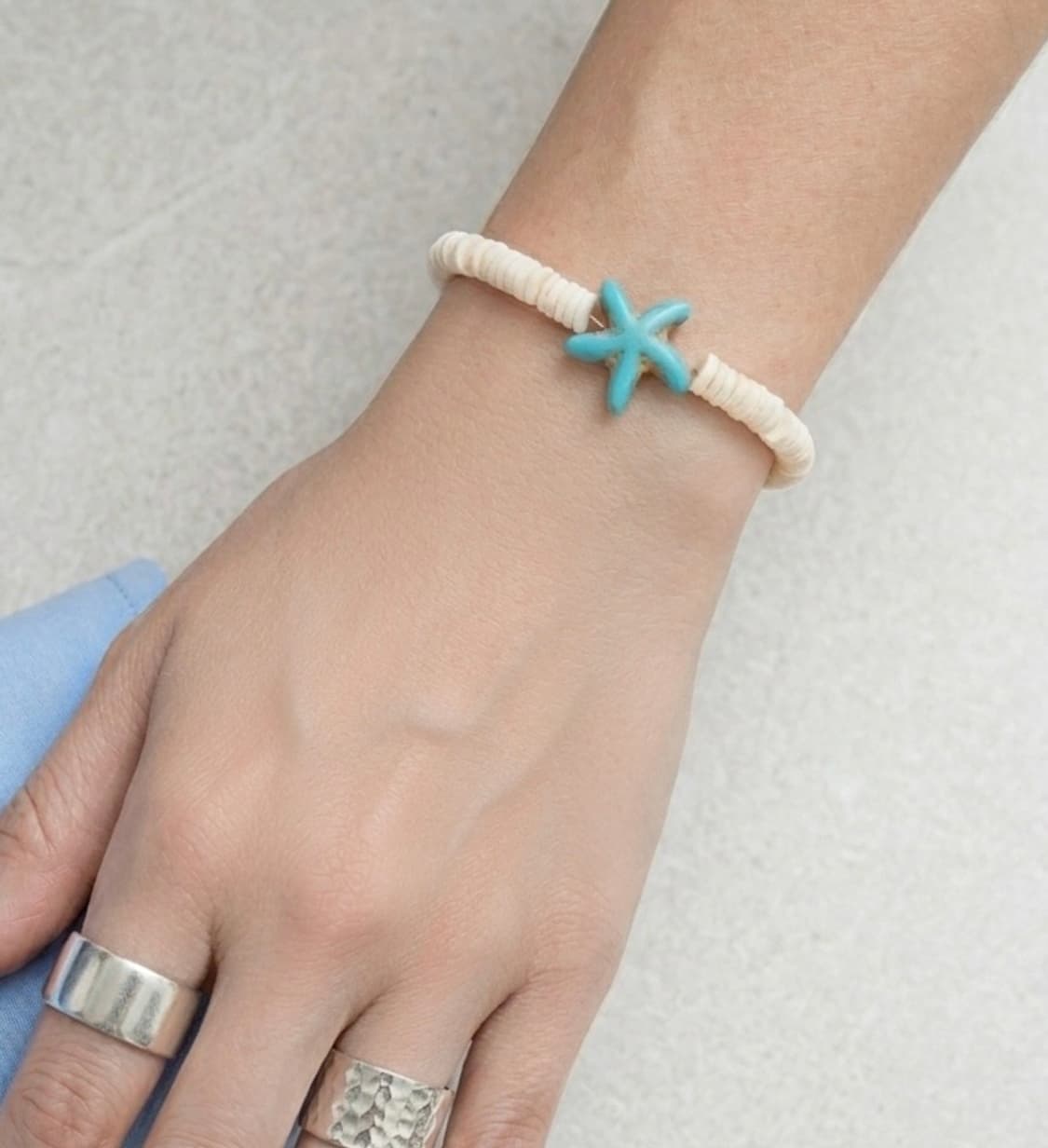 [담슨] 여름 샌드스타 비즈 팔찌 Sandy star Bracelet 상품이미지2