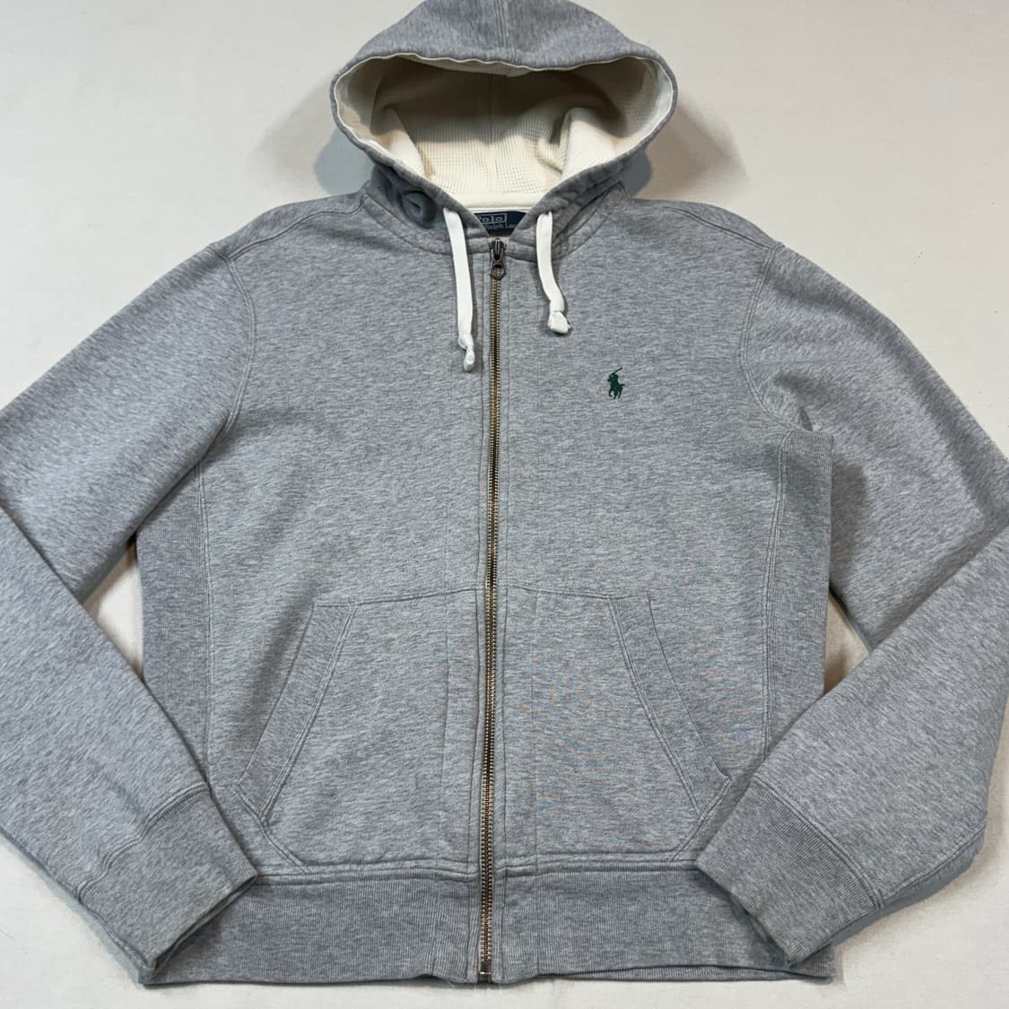 M) 폴로 랄프로렌 두산 써멀 후드집업 그레이 상품이미지2