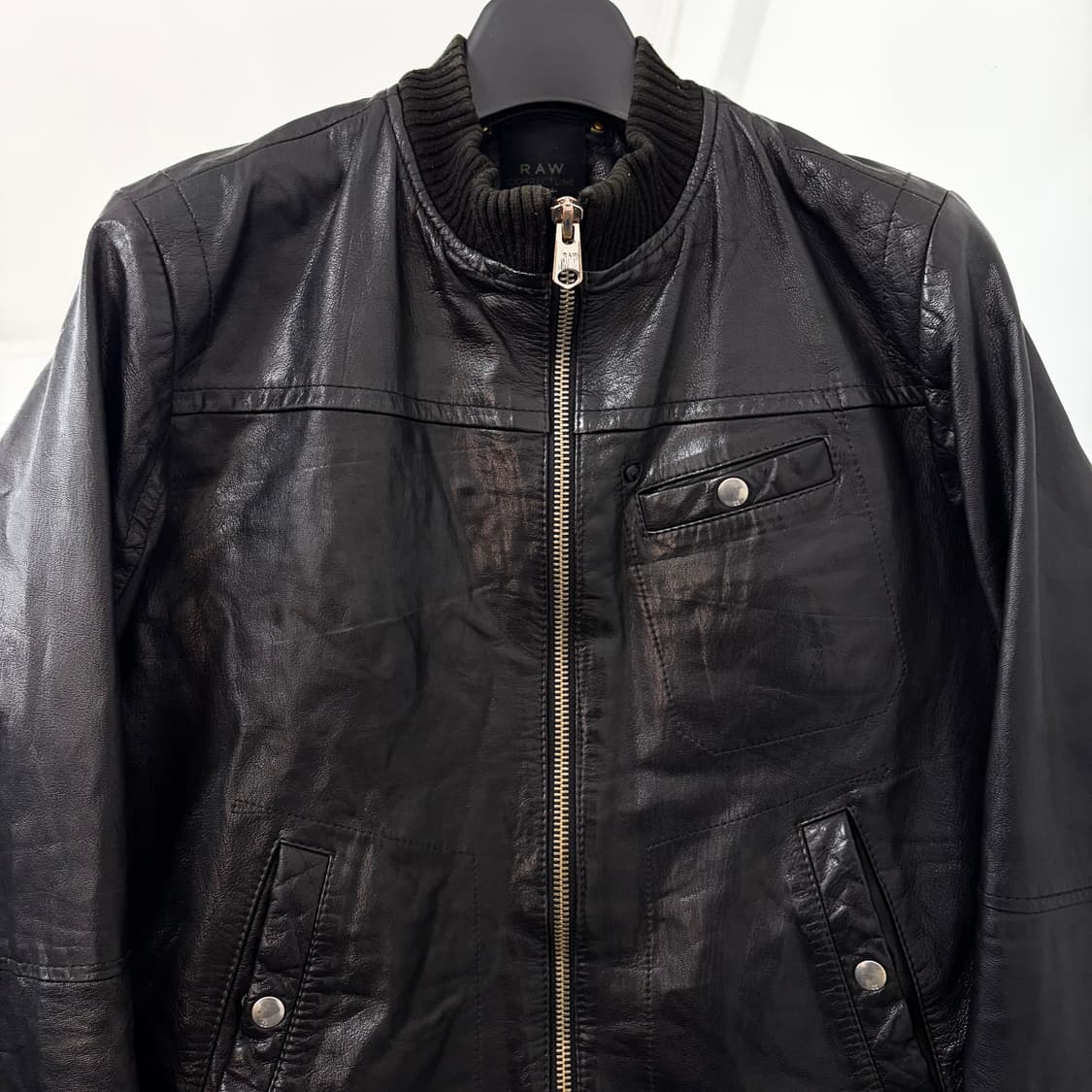 버커루 양가죽 바이커 자켓 상품이미지6