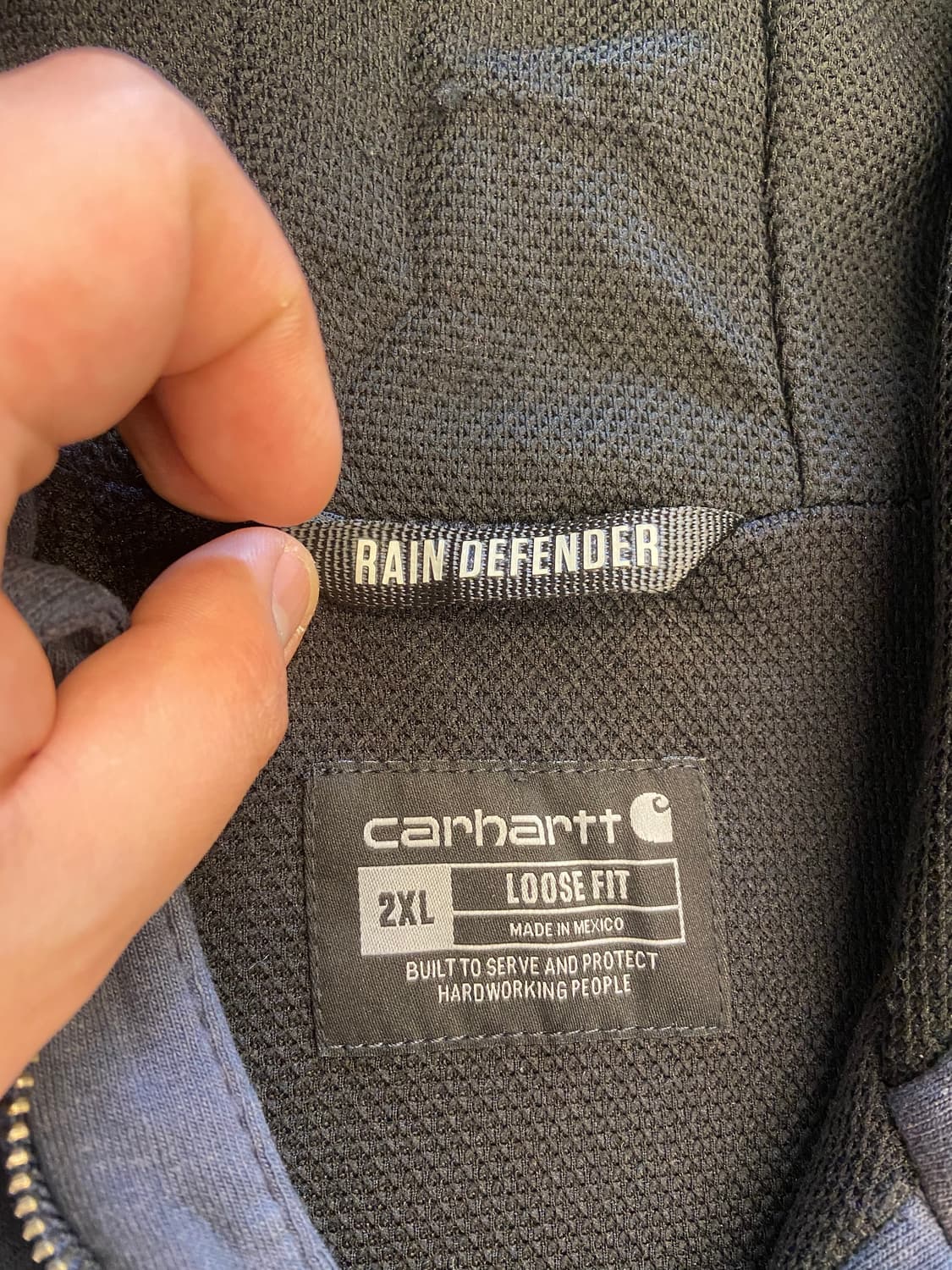 실측 3XL) 칼하트 레인 디펜더 후드집업 상품이미지4