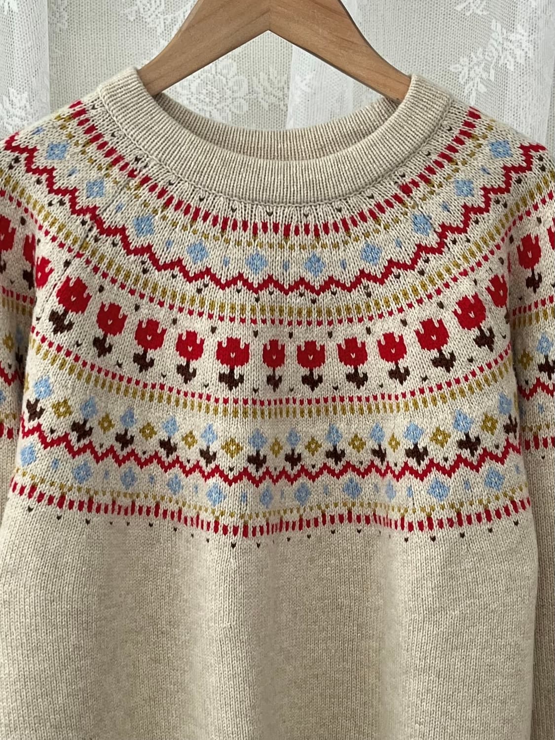 S) 리바이스 노르딕 니트 베이지 상품이미지3