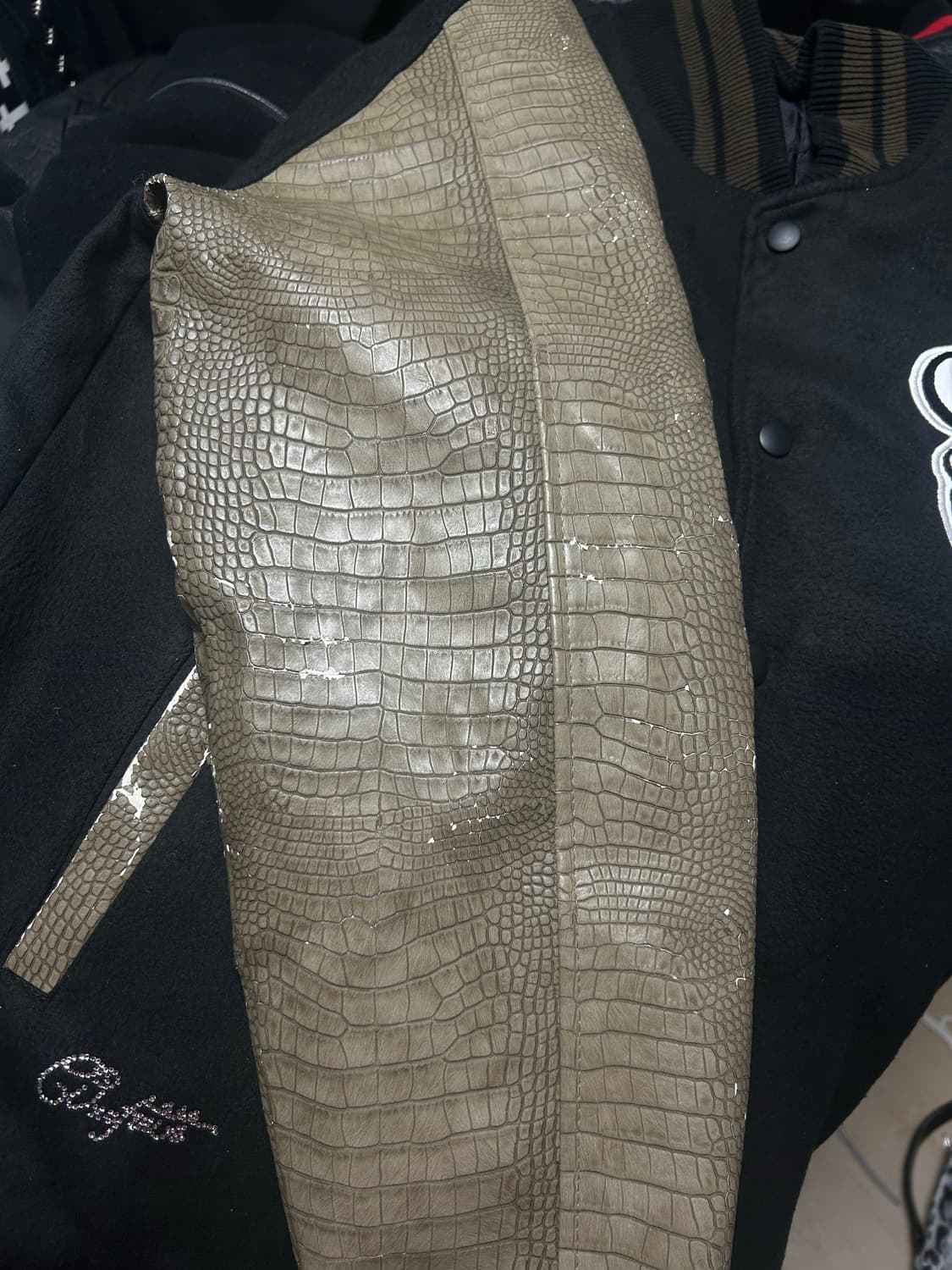 604서비스 바시티 자켓 카키  상품이미지6