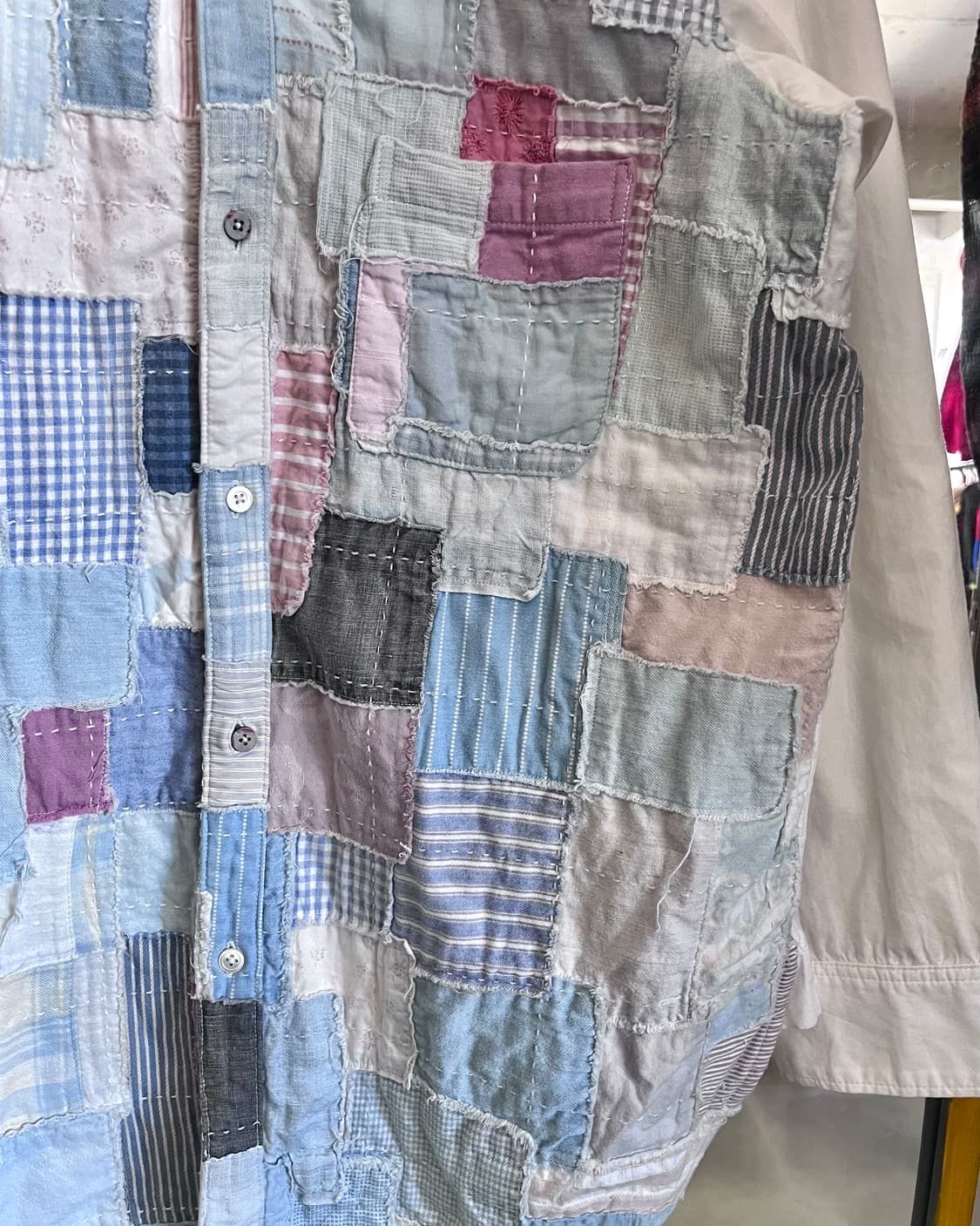 FUNSET OF ART Boro Patch-Work Shirt 상품이미지6