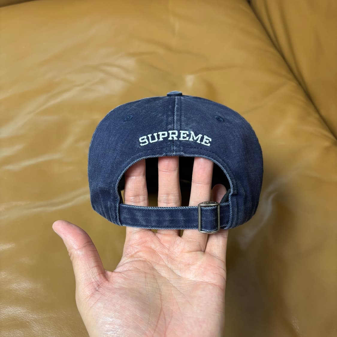 Supreme 슈프림 23fw 피그먼트 네이비 S로고 6패널 볼캡 모자 상품이미지7