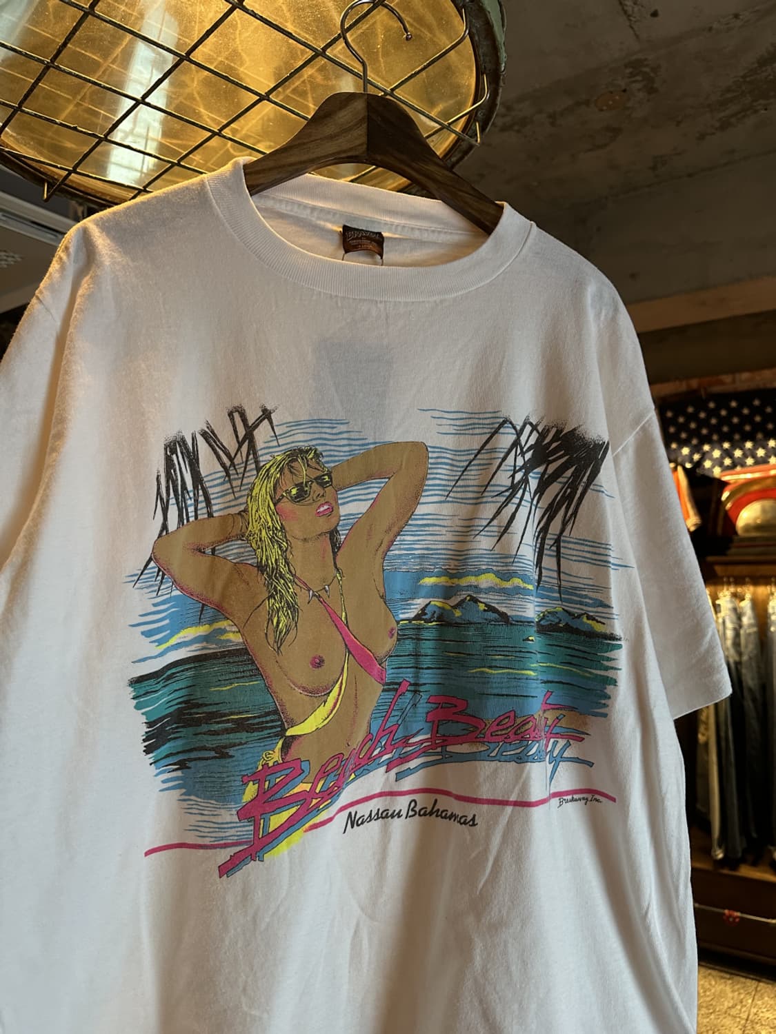 90s USA 빈티지 누드 티셔츠 상품이미지2