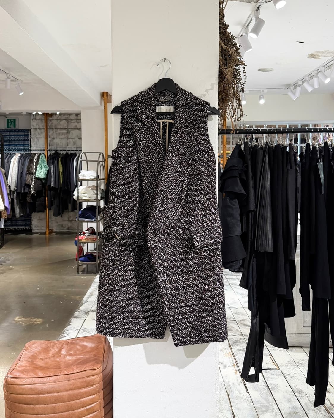 끌로에 멀티컬러 버진울 트위드 슬리브리스 코트 상품이미지1