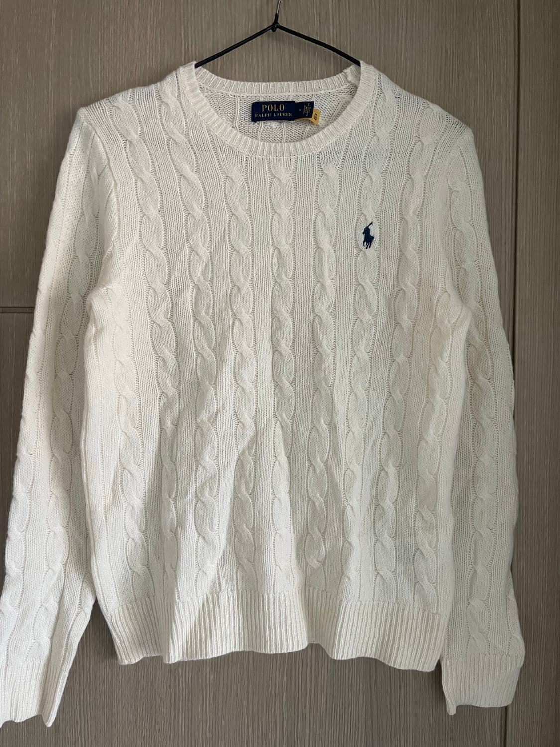 폴로 랄프로렌 케이블 모 캐시미어 혼방 라운드 니트 상품이미지1