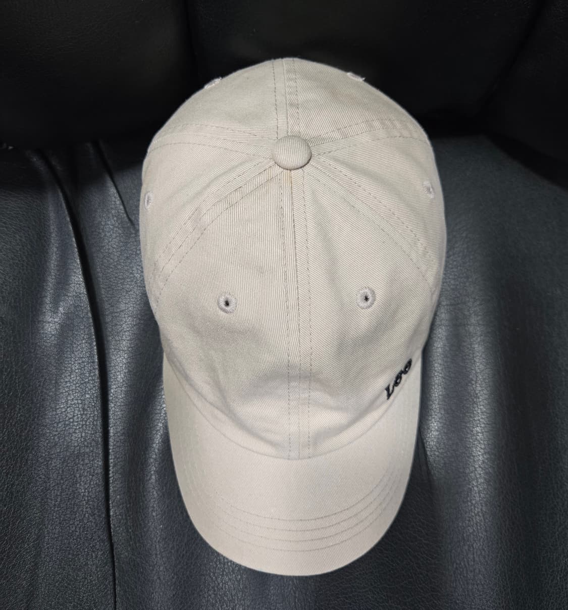 Lee 리 사이드 로고 반커브 볼캡 모자 OS 상품이미지5