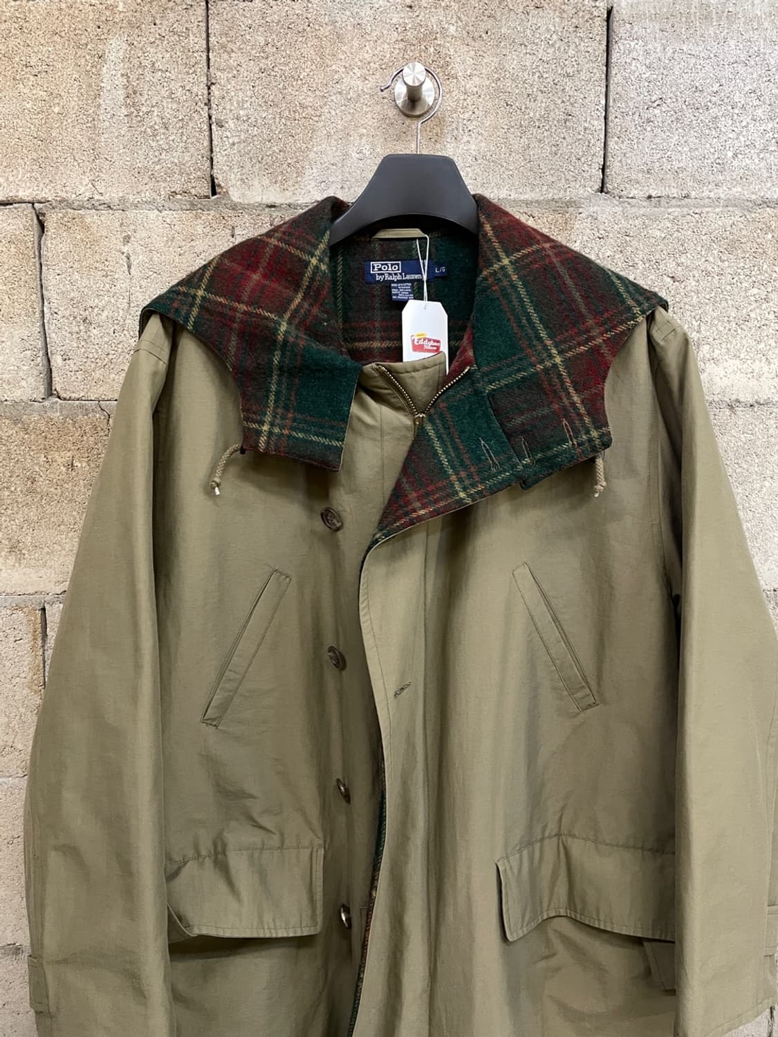 90s 폴로 랄프로렌 후드 트렌치 코트 상품이미지3