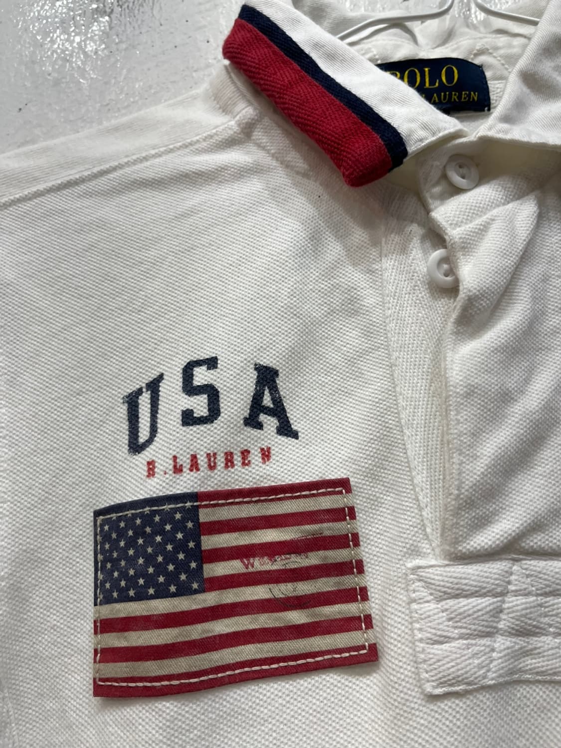 폴로랄프로렌 키즈 USA 성조기 빅로고 반팔 카라티 상품이미지2