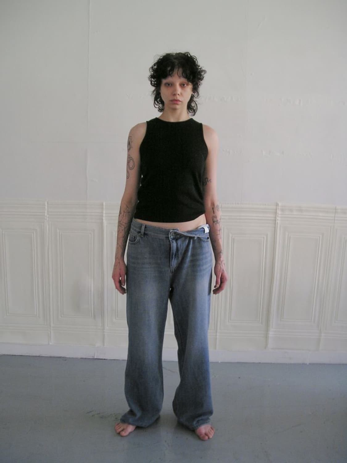 Eonts Side Zipper Cotton Top 상품이미지1