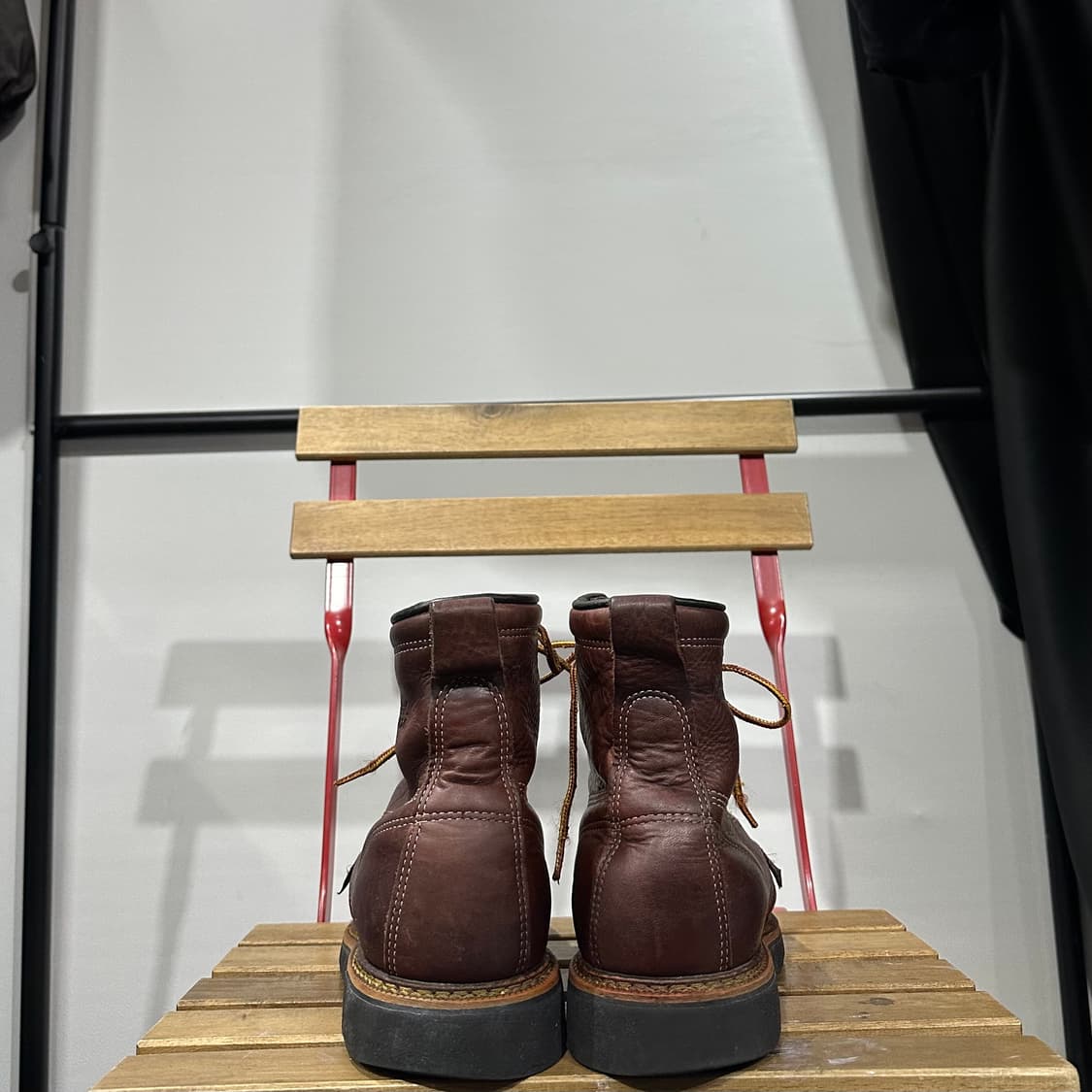 US9 270) 쏘로굿 워커 남성 남자 부추 목토 레더 브라운 상품이미지4