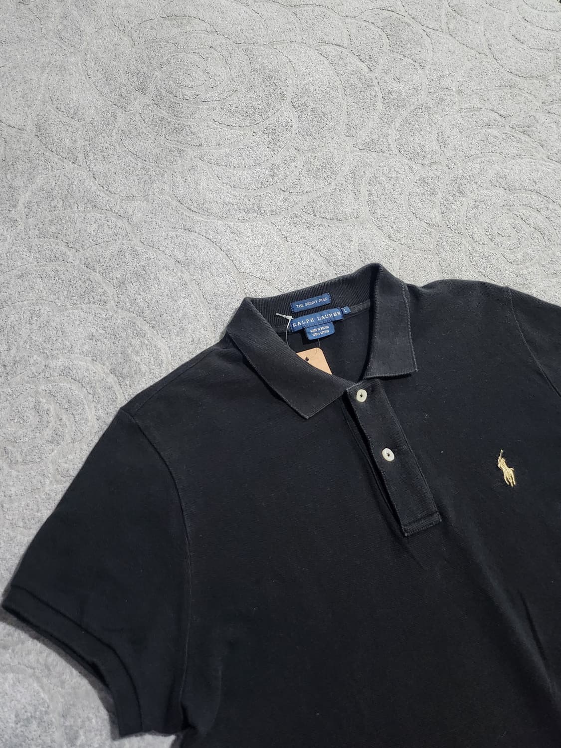 **폴로 랄프로렌 베이지 반팔 카라티 (L) 상품이미지2