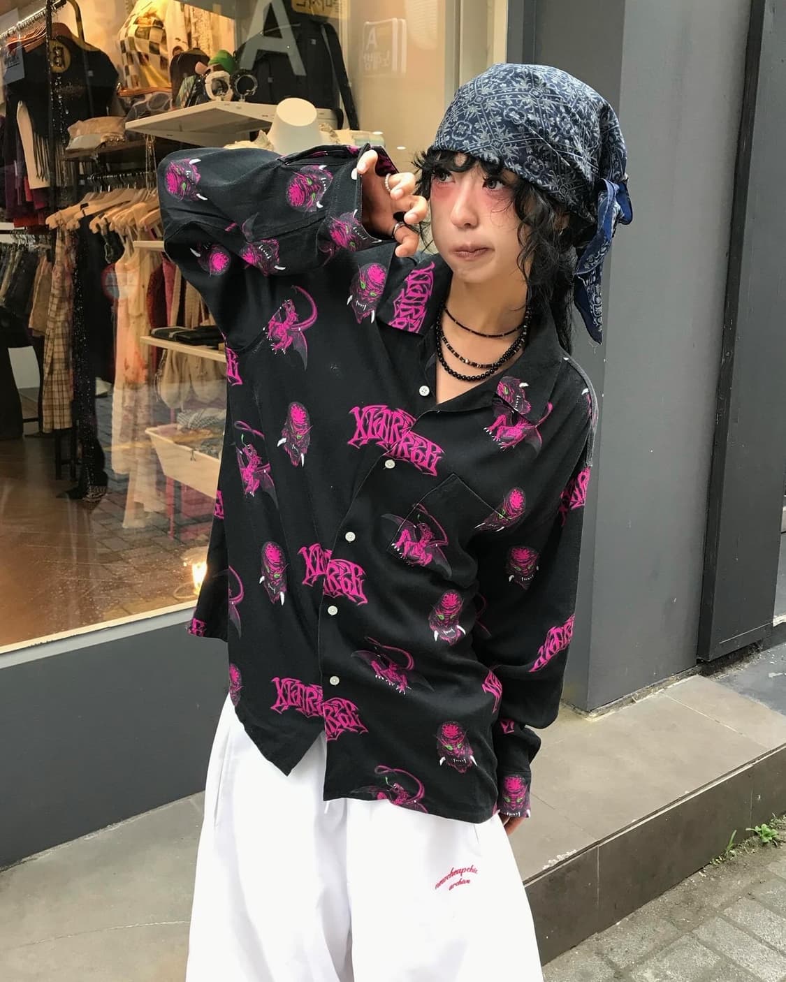 X-Large Dragon Pattern Shirt 상품이미지1