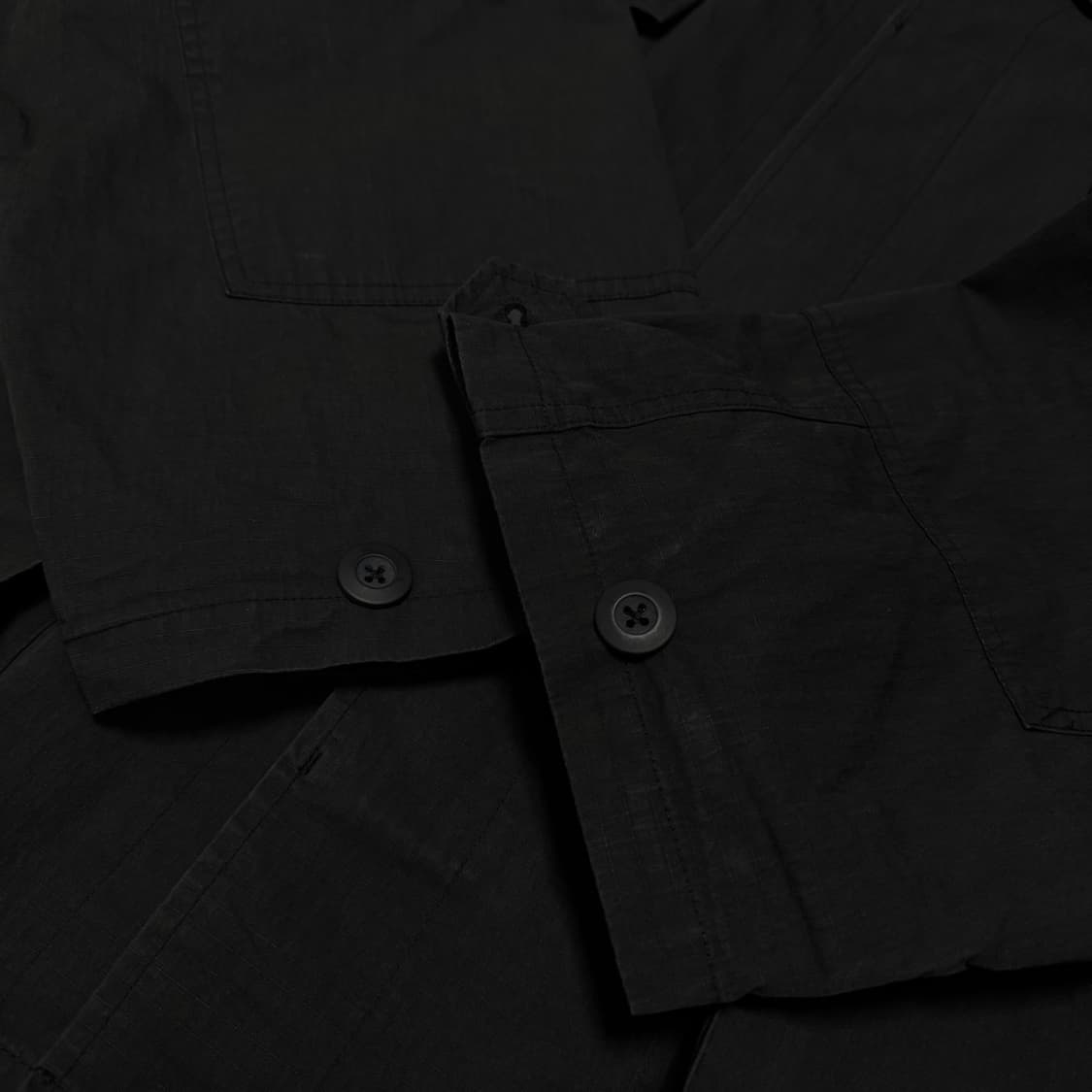 빔즈(BEAMS HEART) 블랙컬러 나일론 코튼 혼방 BDU 필드 자켓 상품이미지5