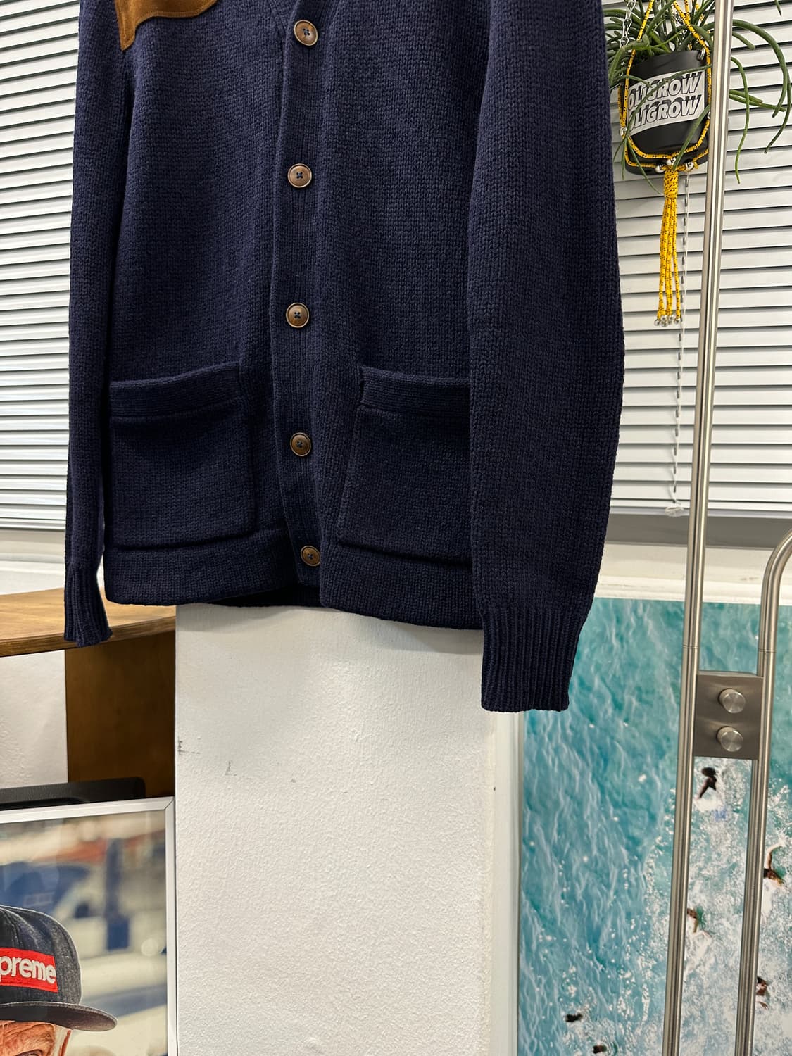 폴로 랄프로렌 울 패치 가디건 (네이비) 상품이미지4