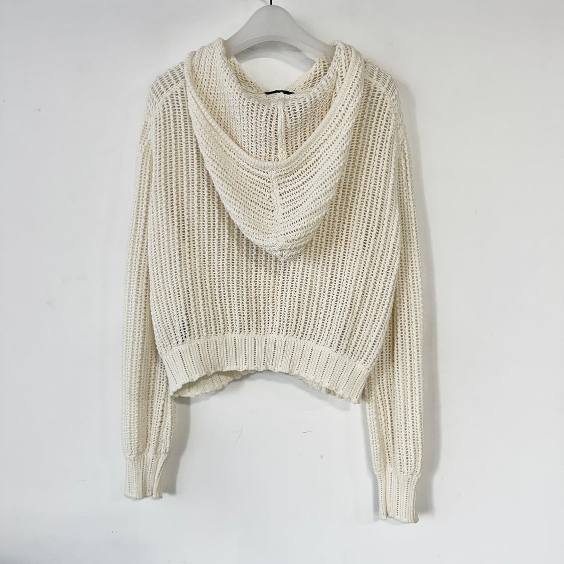 랙앤본 22 크로셰 후드 니트 집업 상품이미지5