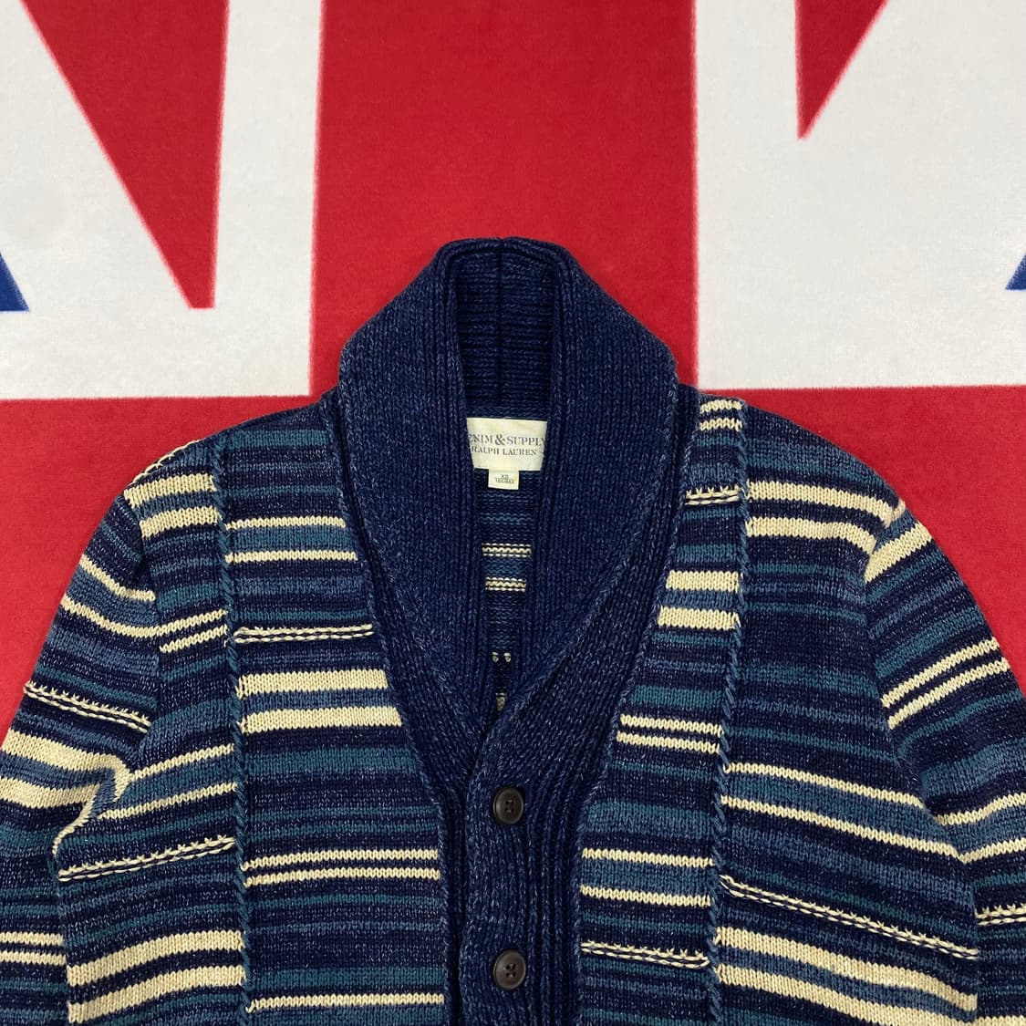 데님앤서플라이 랄프로렌 숄카라가디건 XS 실측S 상품이미지3