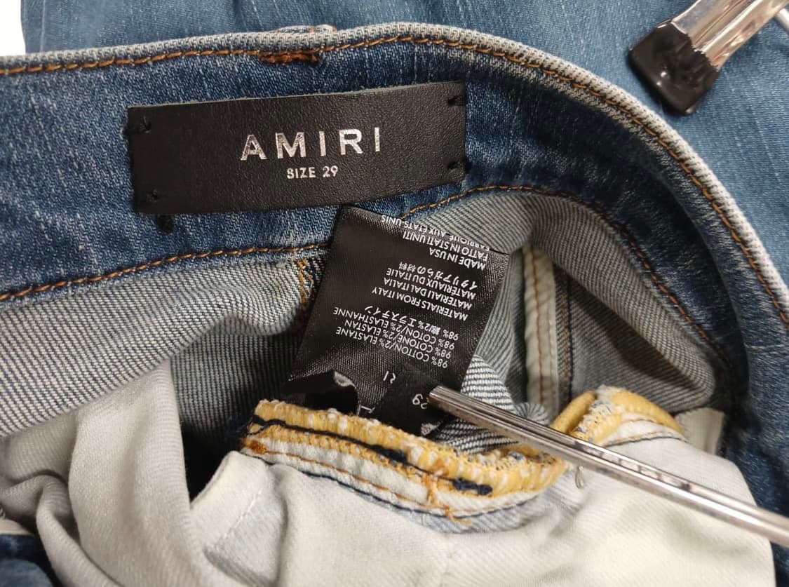 아미리 블루 반다나 디스 진 청바지 29 상품이미지4