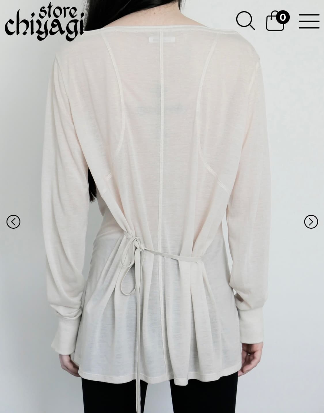 Chiyagi humble Colon Top - bone 상품이미지1