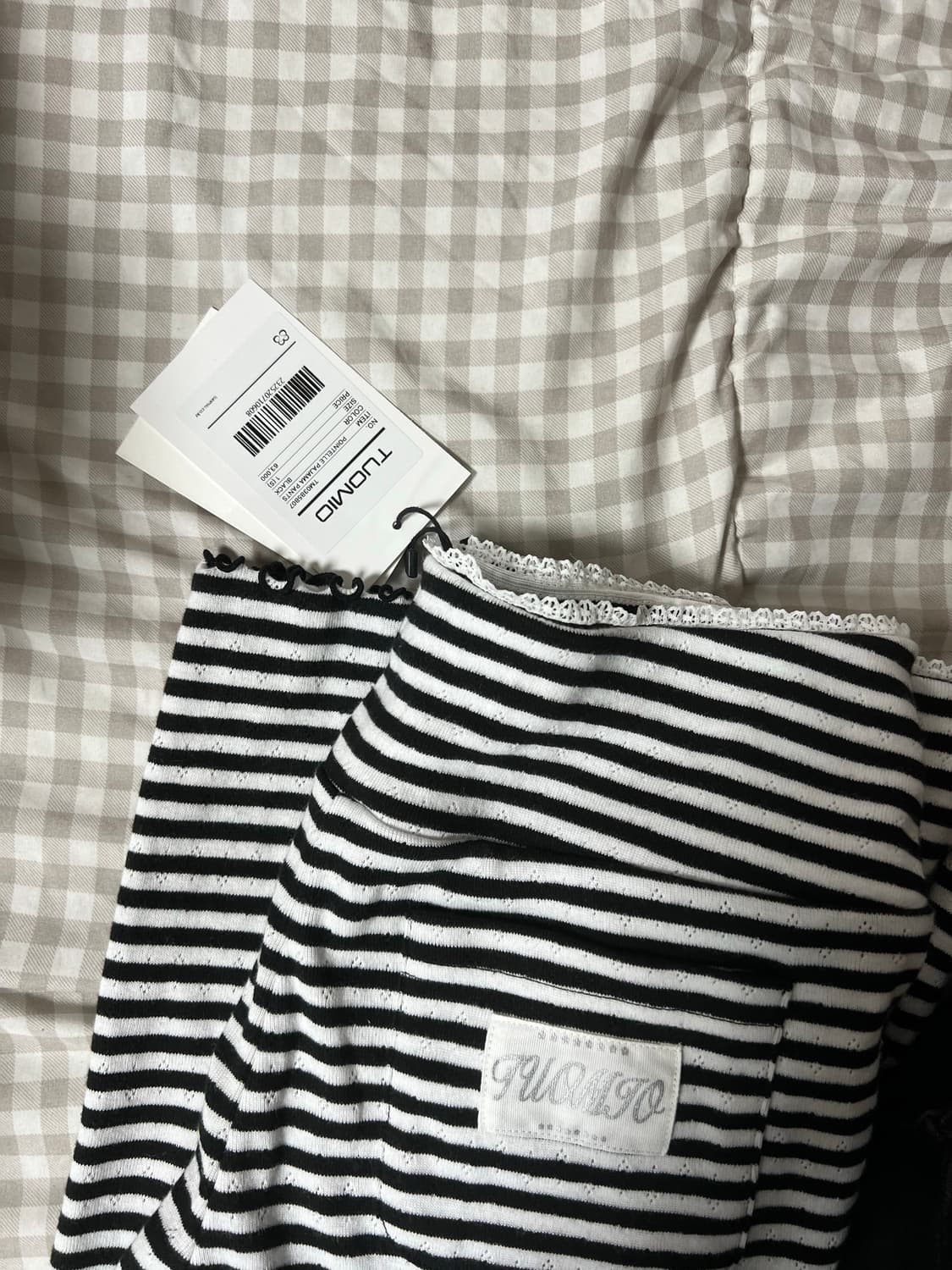 뚜오미오 POINTELLE PAJAMA 세트 판매 상품이미지5