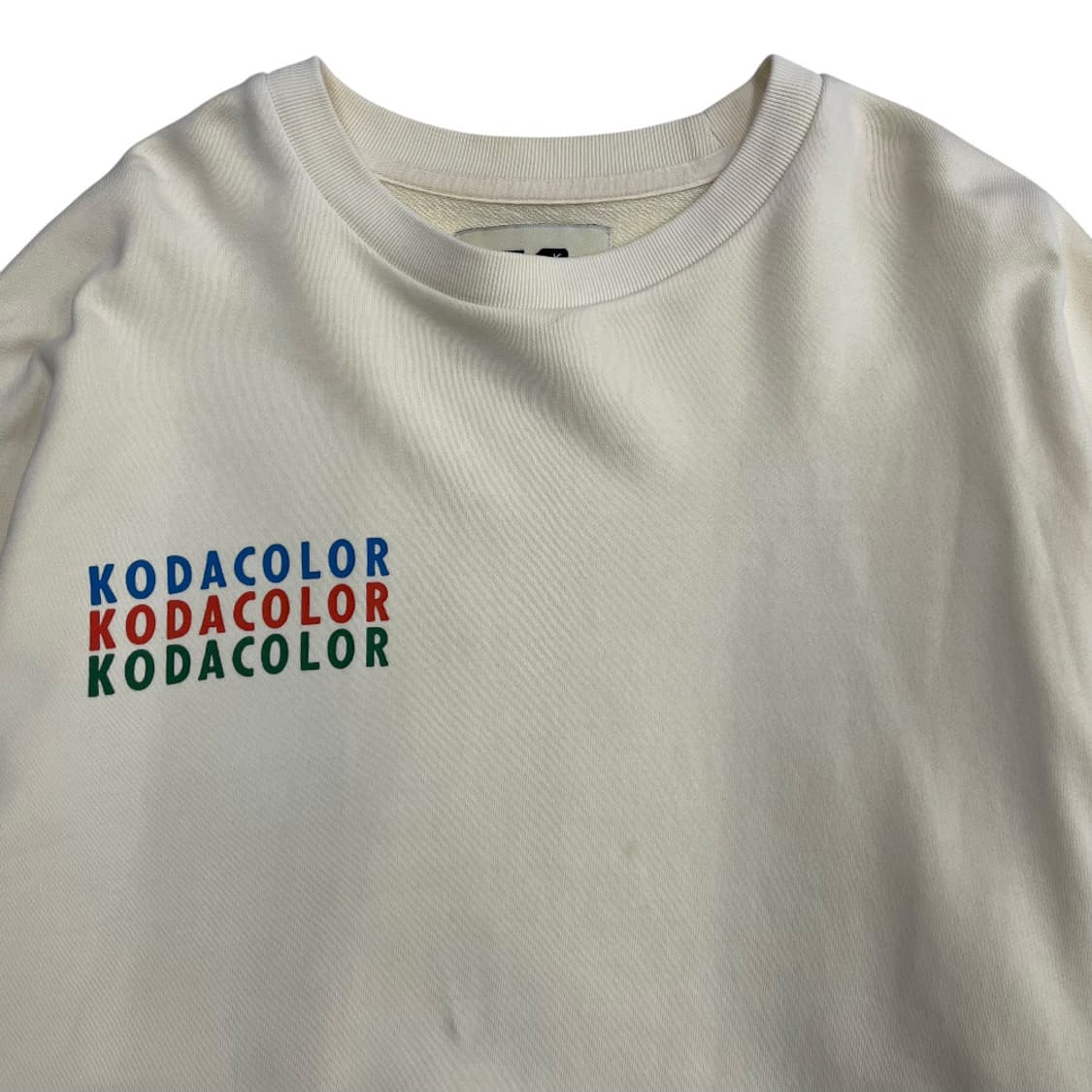 코닥 멀티컬러 로고 아이보리 맨투맨 XL 상품이미지5