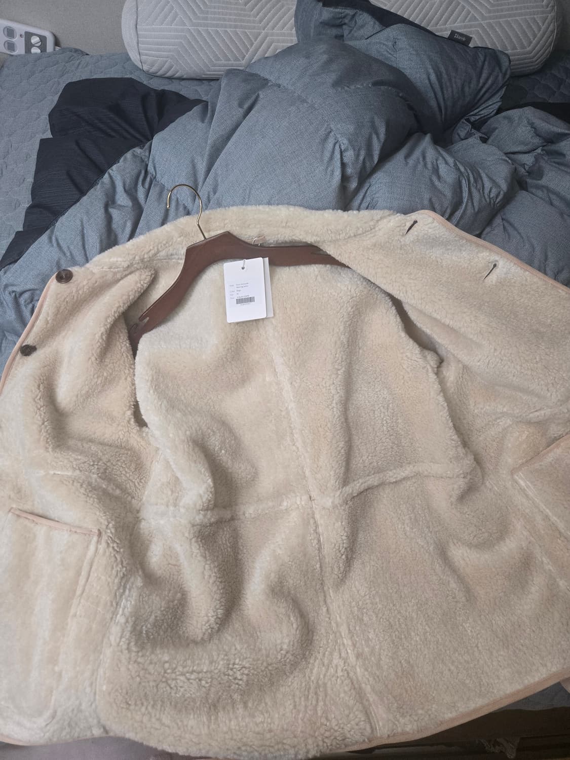 제이리움 시어링 자켓M (새상품) 상품이미지2