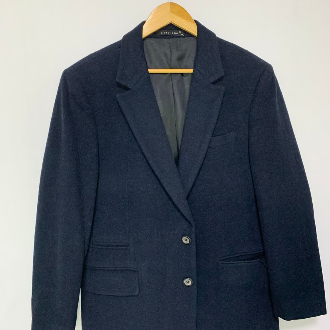 지오송지오 빈티지 남성 하프 코트 자켓 네이비 105 상품이미지2