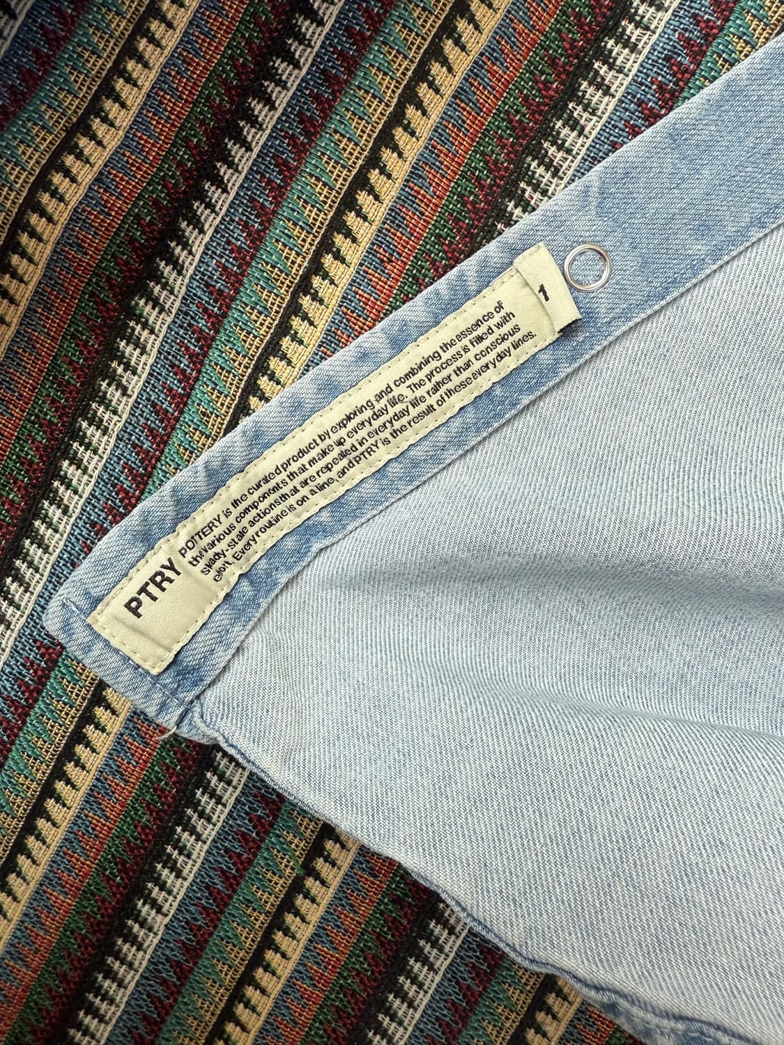 포터리 데님 셔츠 상품이미지3