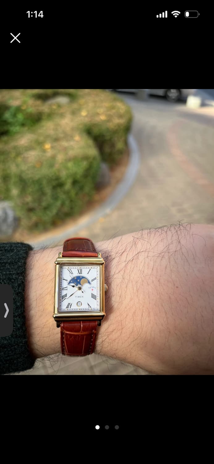 타이맥스 노아 문페이즈 브라운 골드시계 판매합니다 상품이미지1