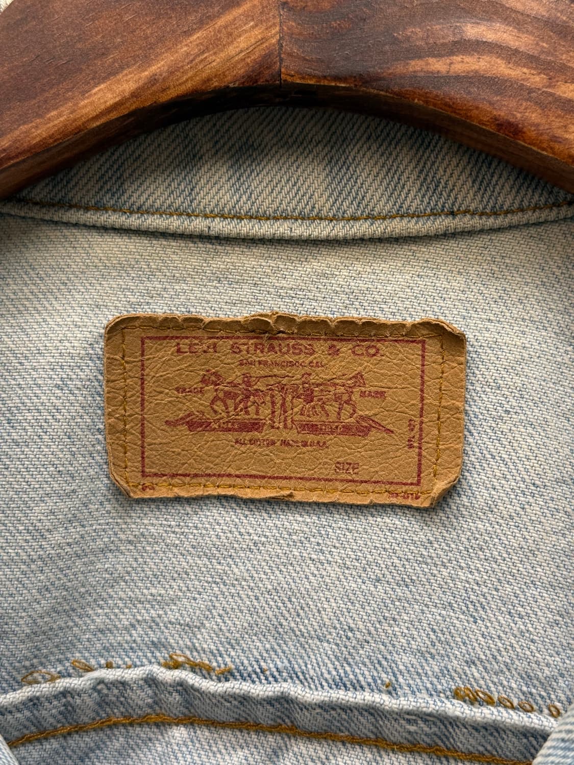 80s USA Levi's Denim Trucker Jacket 상품이미지7