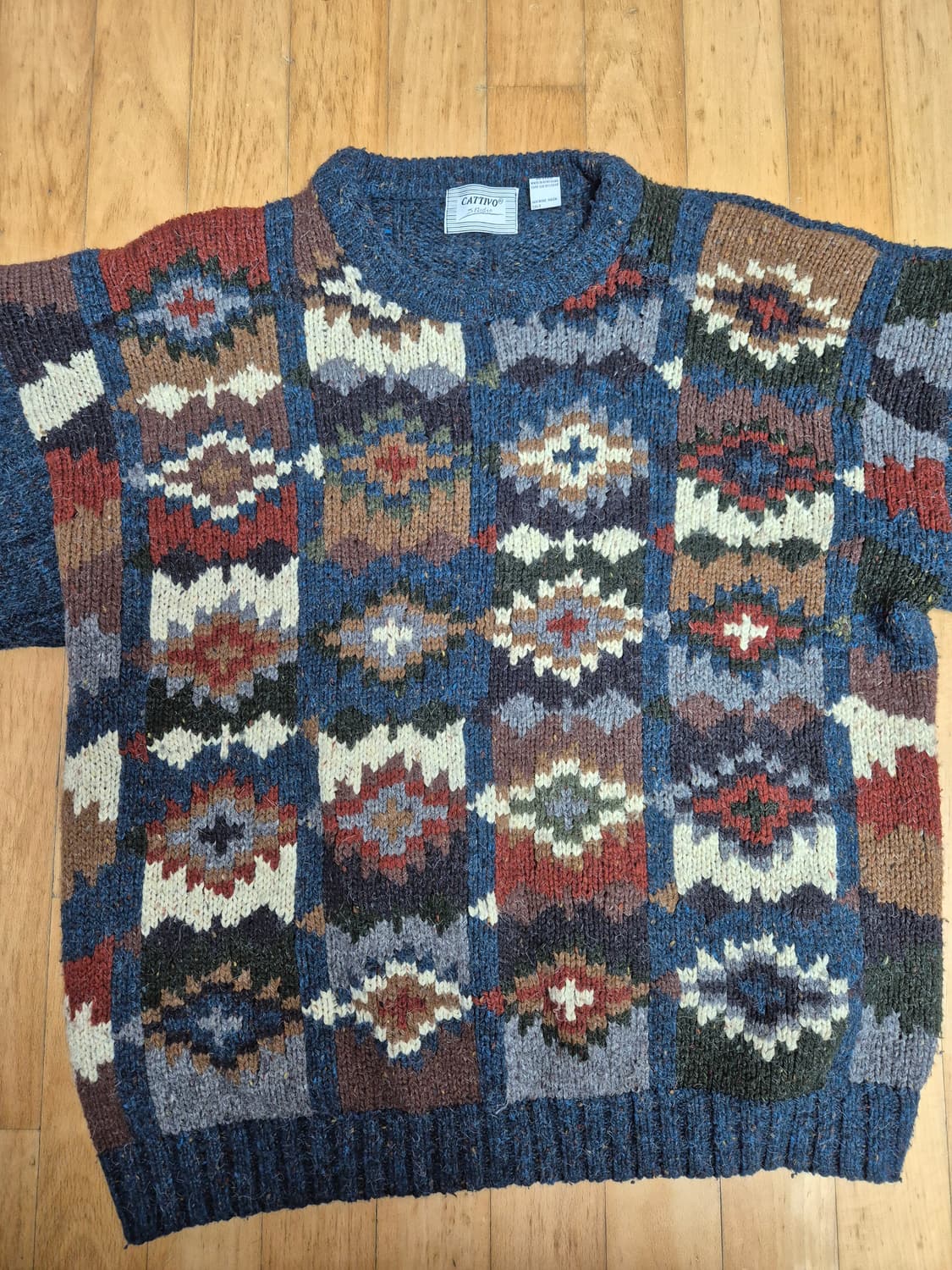 90년대 아즈텍 패턴 빈티지 니트 2xl  상품이미지2