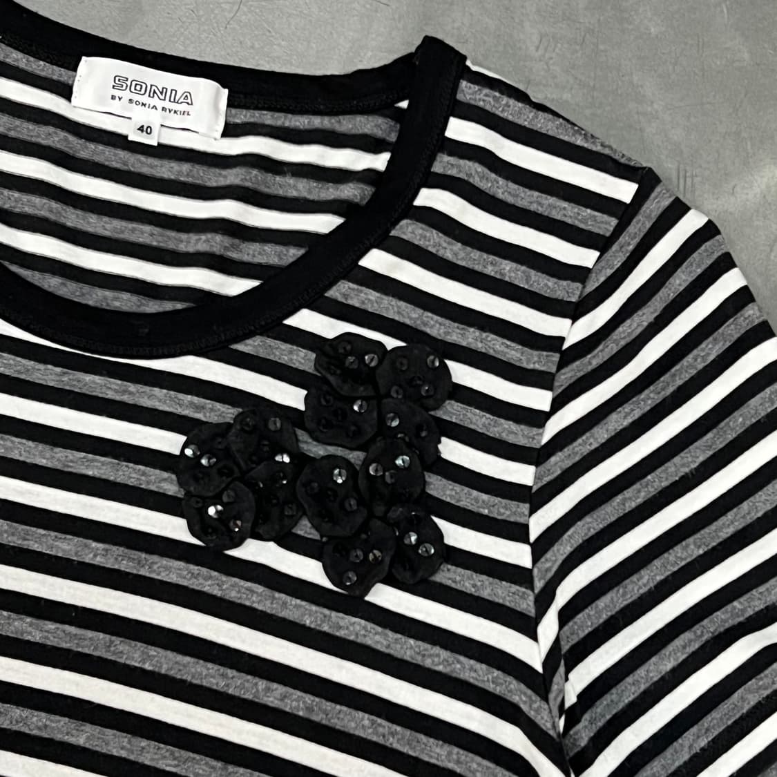  소니아리키엘 스트라이프 반팔티 y16042 상품이미지4