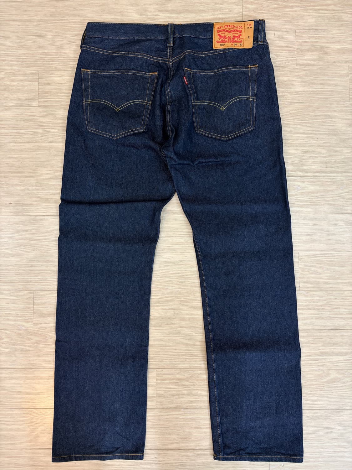 [36->34] 리바이스 501 진청 데님 상품이미지2
