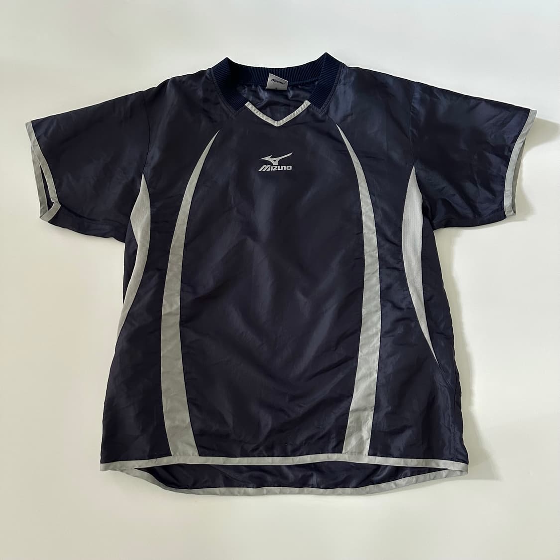 미즈노 mizuno 로고 반팔 웜업 상품이미지1