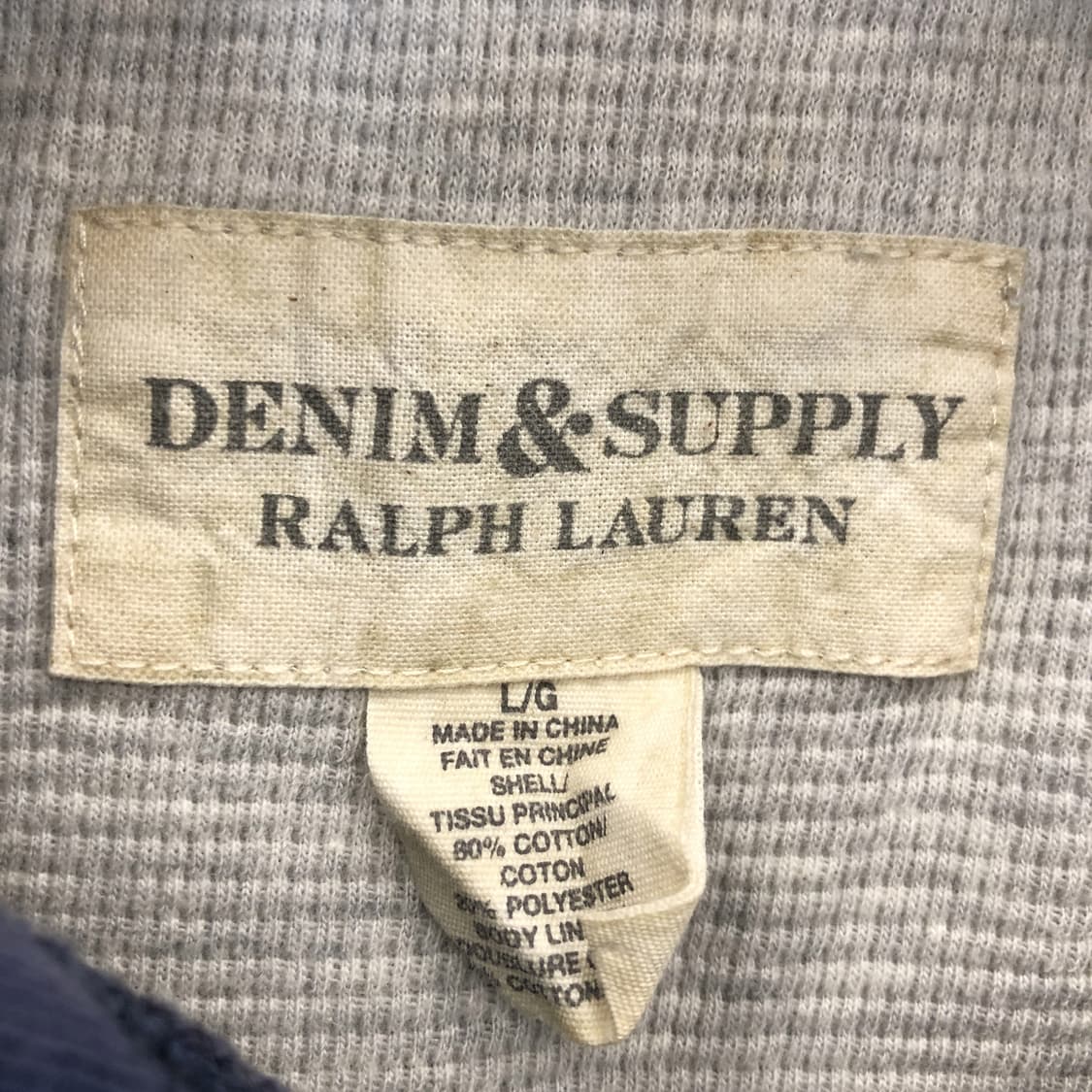 폴로 데님앤서플라이 빈티지가먼트 스웻더블자켓 L 상품이미지5