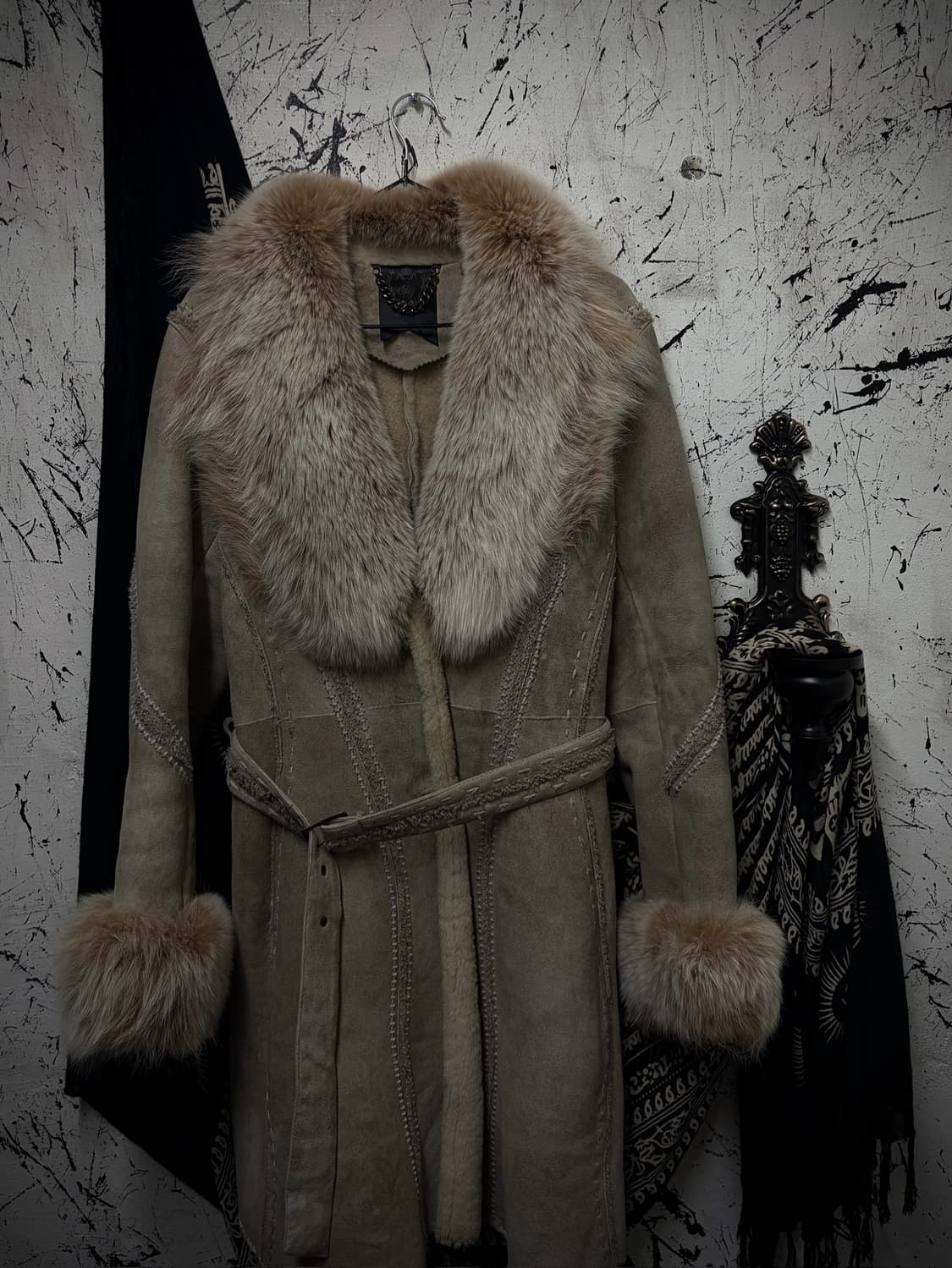 Ivory fur coat 상품이미지1