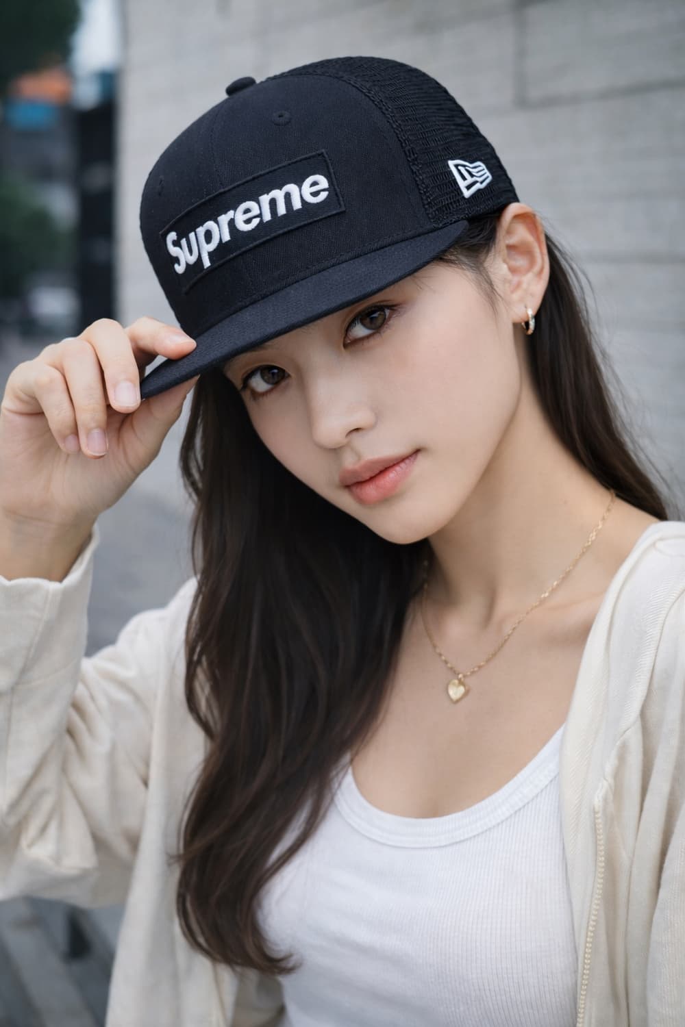 🧢 Supreme x New Era 메쉬 캠프캡 (Black) 상품이미지2