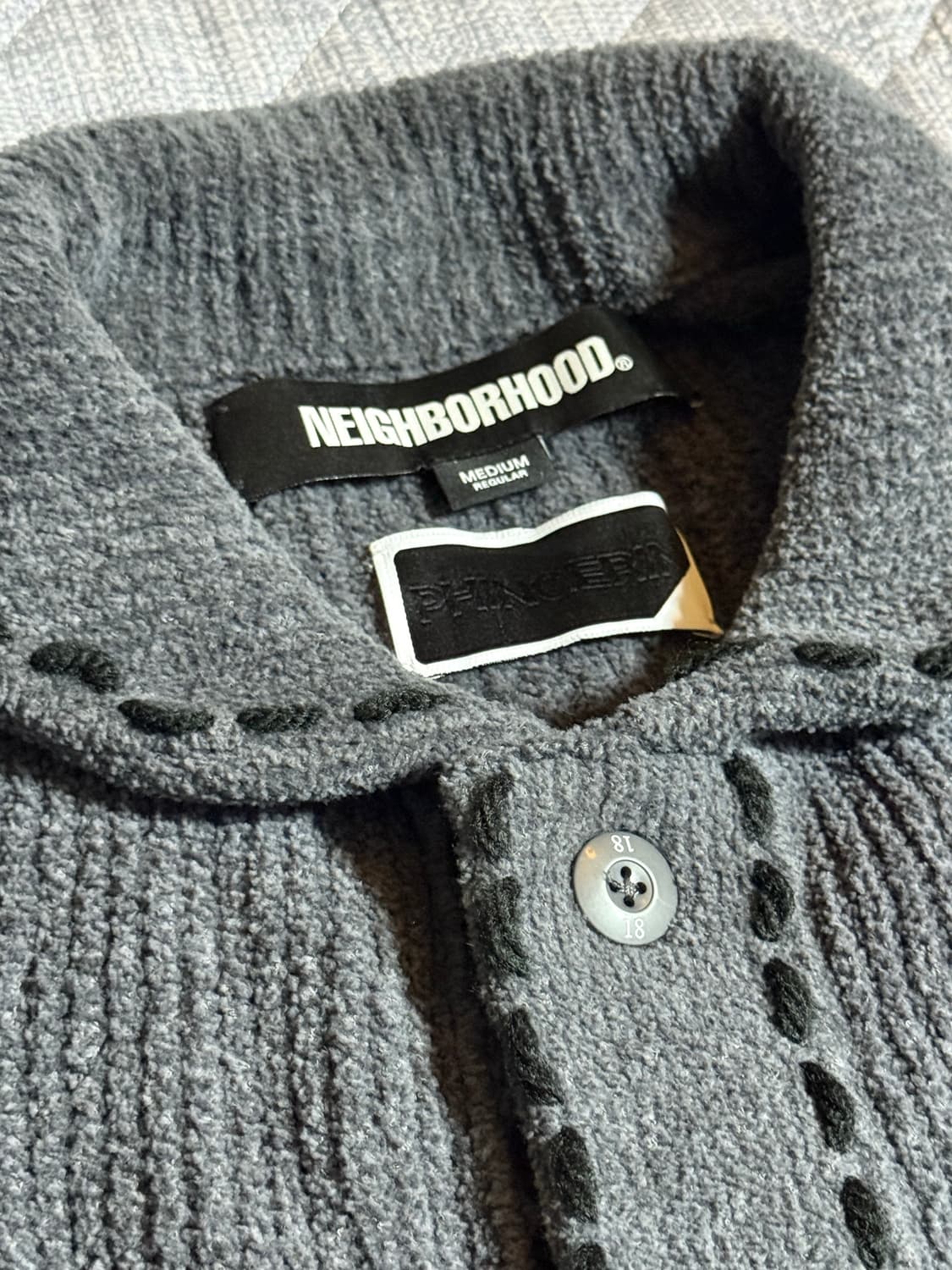 네이버후드 핑거린 phingerin 스티치 니트 가디건 100사이즈(M) 상품이미지7