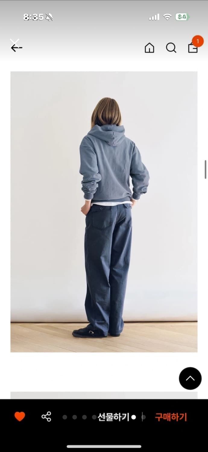 낫띵리튼 코튼팬츠 네이비(m) 상품이미지8