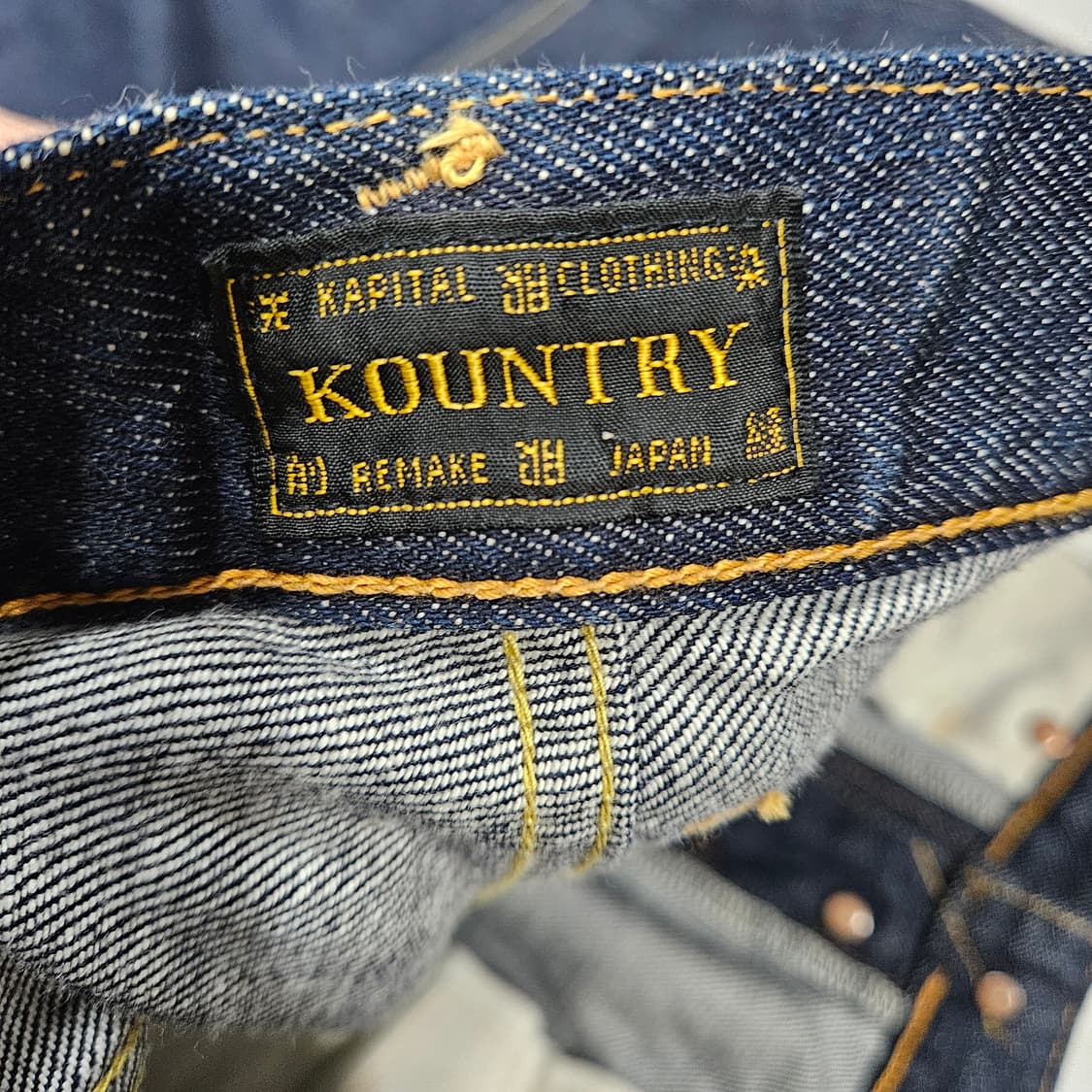 캐피탈 멕시칸 턱시도 오카길리 본 데님팬츠 34 상품이미지4