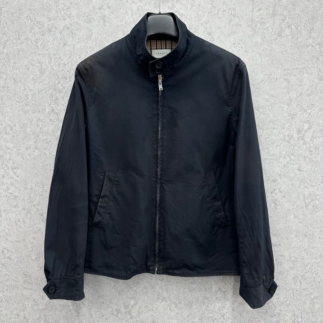 100 산드로 선페이드 남자 블루종 자켓 상품이미지1