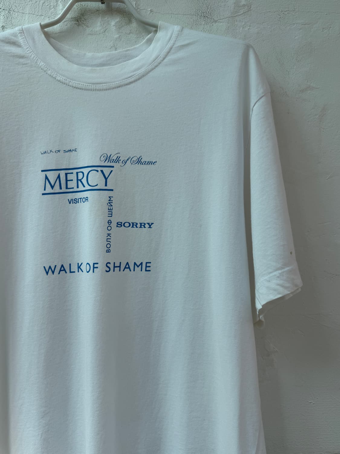 Walk Of Shame 워크 오브 셰임 그래픽 화이트 반팔티 S 상품이미지2