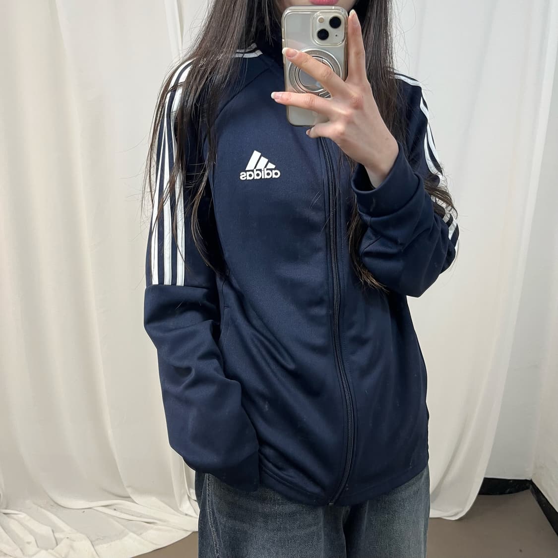 Adidas Navy Track Jacket 상품이미지3