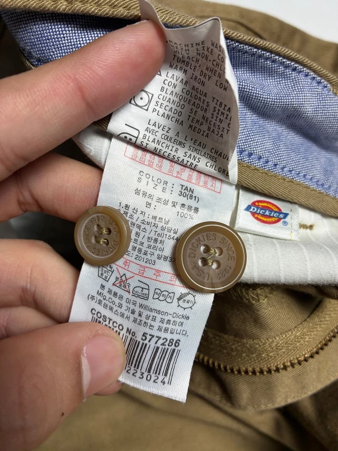 디키즈 Dickies 스몰로고 치노 반바지 R1219 상품이미지9