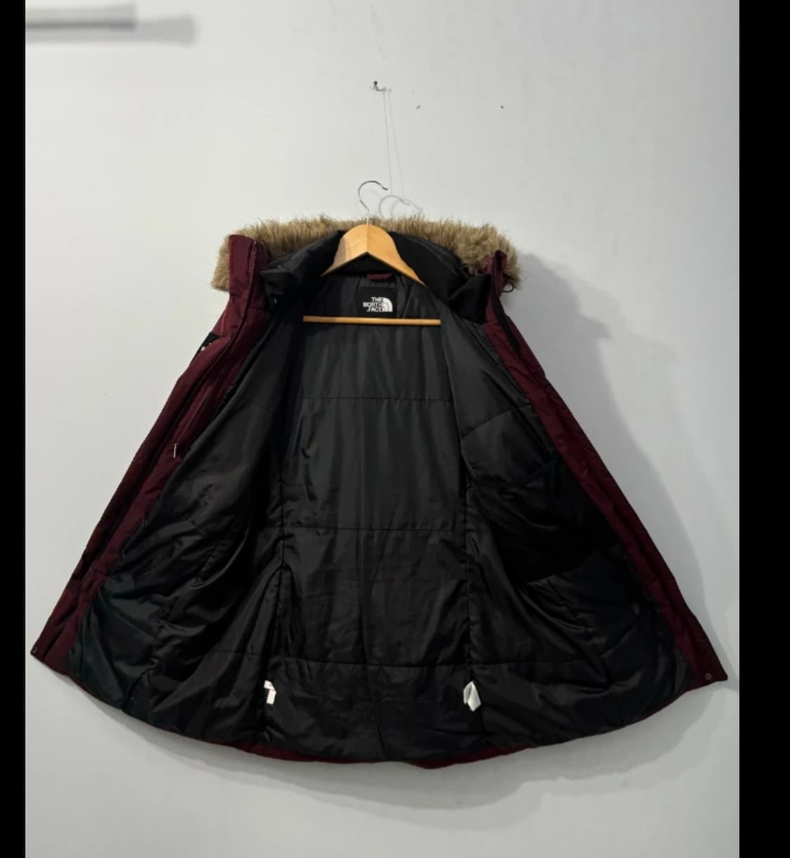 노스페이스 여성 패딩 L/95 버건디 상품이미지9